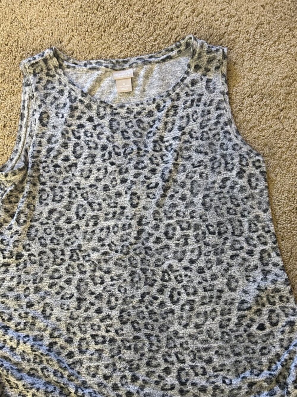 Chico's Leopard Print Tank Top Size 0